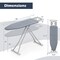 Foldable Ironing Board with 7 Height Levels Foam Padding and Steel Frame Iron Holder Included
